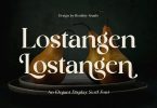 Lostangen - Elegant Classy Display Serif Font