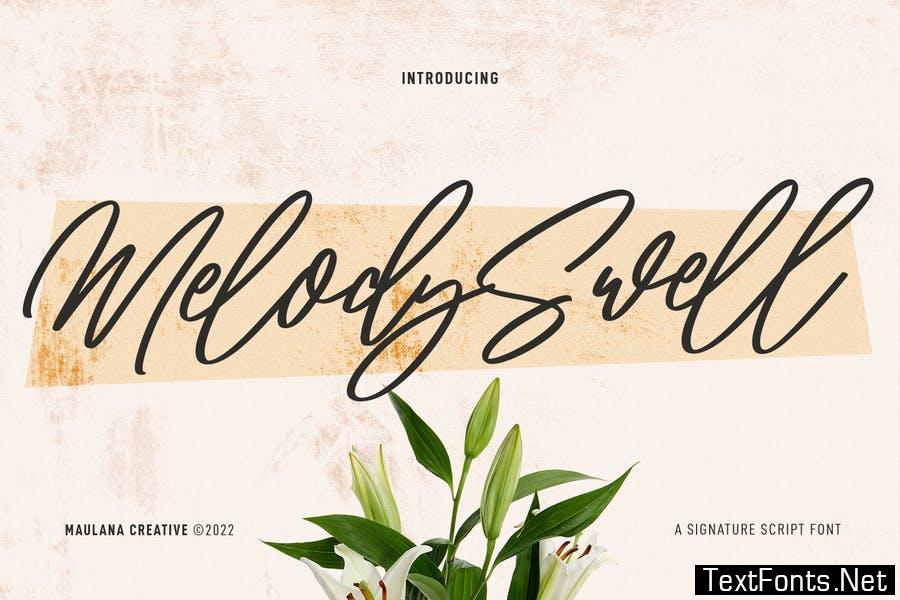 Melody Swell Script Font