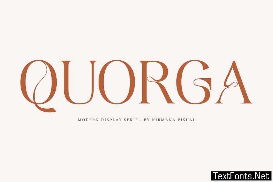 Quorga - Aesthetic Serif Font