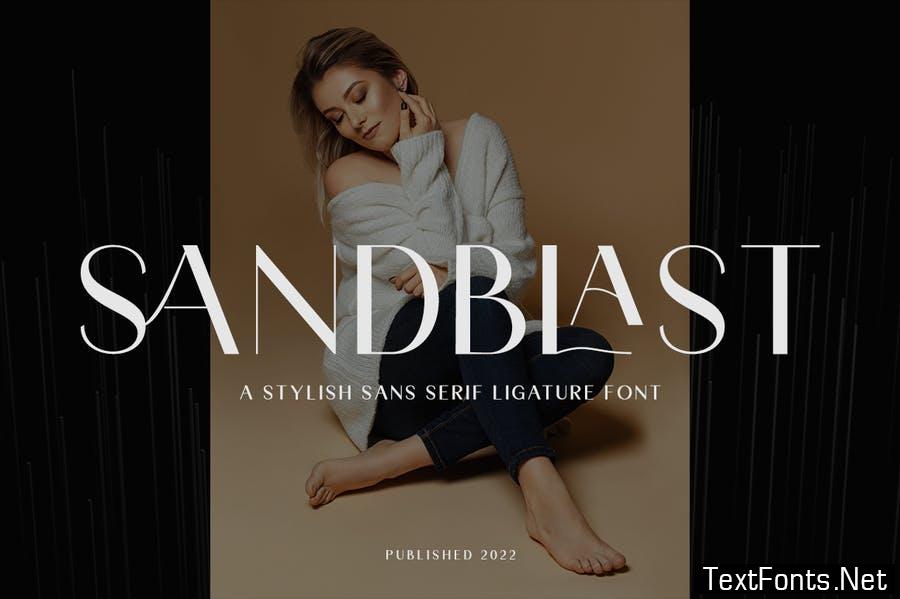 Sandblast - Fashion Font