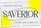 Saverior - Advertisement Font