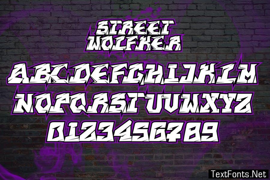 Street Wolfker - Unique Graffiti Font