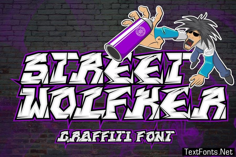 Street Wolfker - Unique Graffiti Font