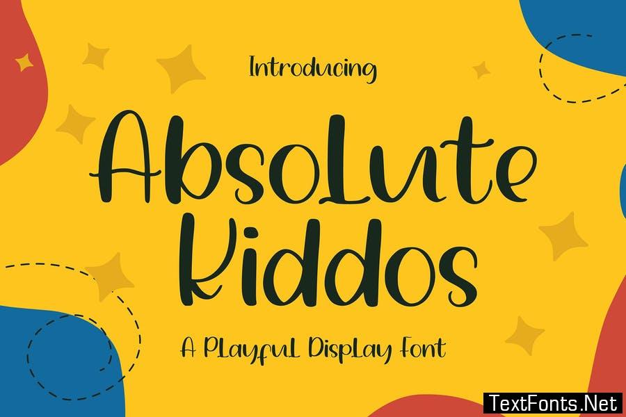 Absolute Kiddos - Playful Display Font