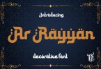 Ar Rayyan - Arabian decorative font