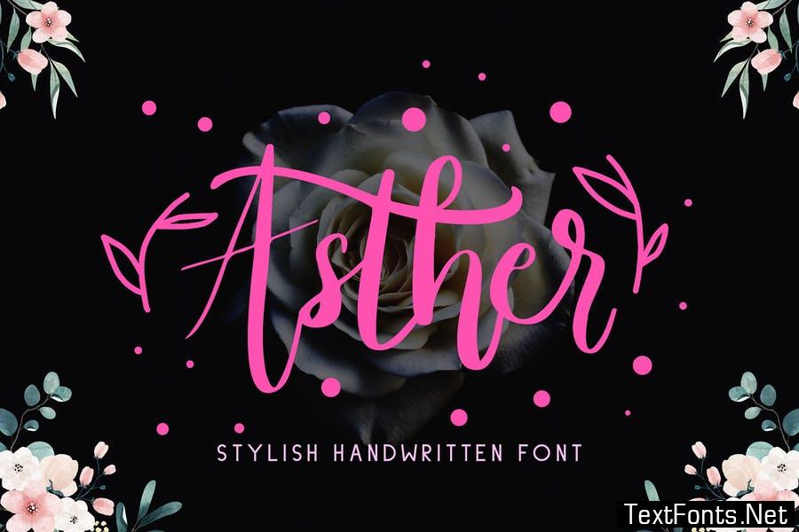 Asther - Stylish Handwritten Font