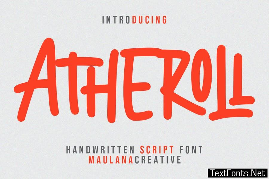Atheroll Handwritten Font