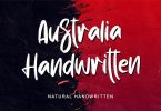 Australia Handwritten Font