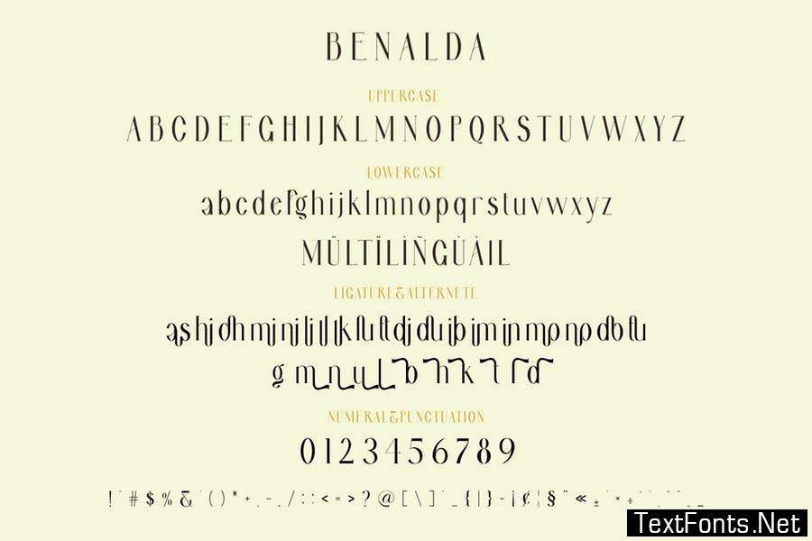 Benallda Fortesta Duo Font