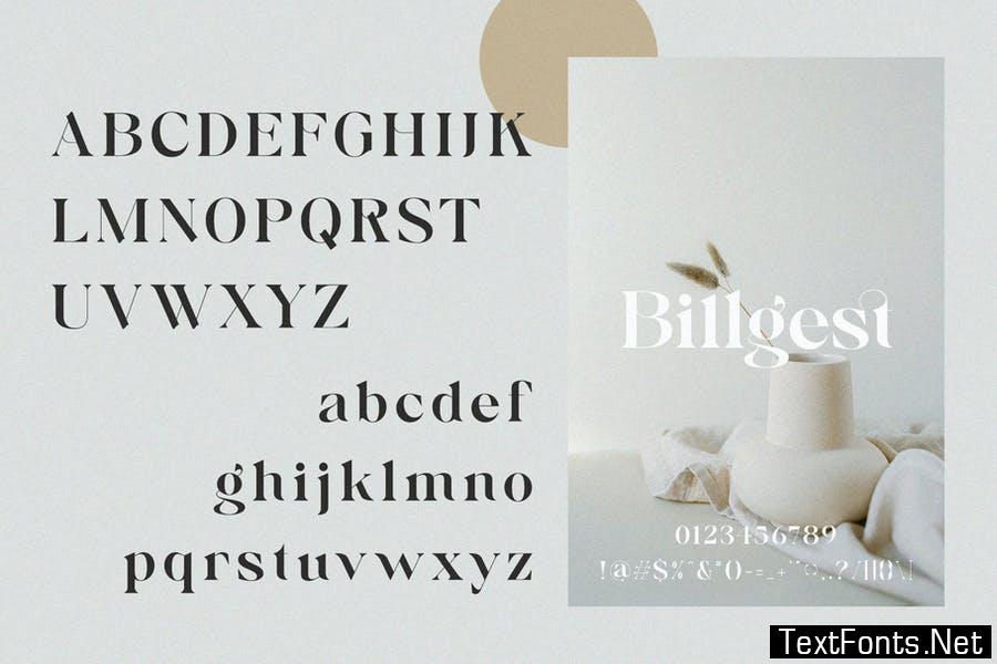 Billgest - Modern Classy Serif Font