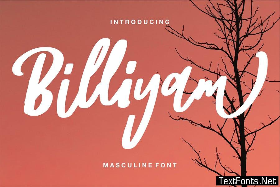Billiyam | Masculine Font