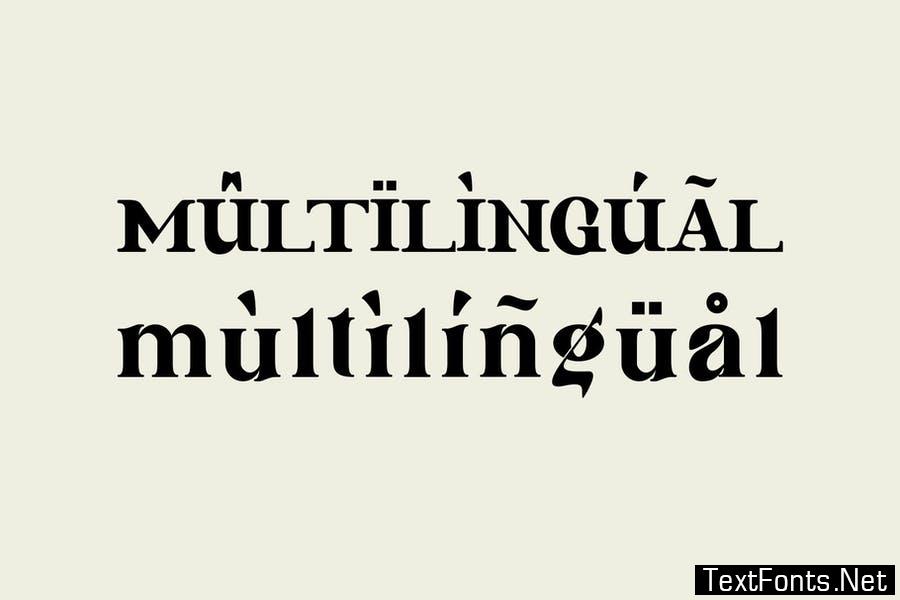 Bincal Ligature Serif Typeface Font