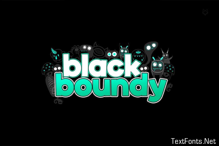 Black Boundy Typeface Font