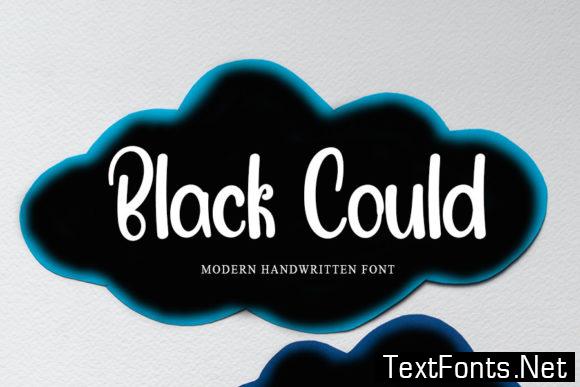 black-cloud-font