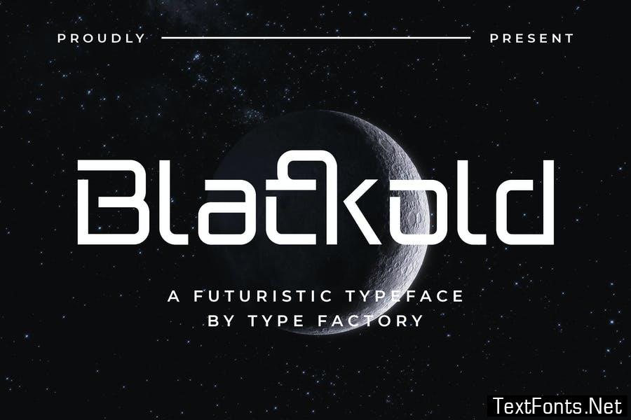 Blackold – Futuristic Typeface Font