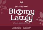 Bloomy Lattey - Stylish Hand Drawn Font