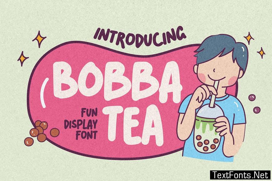 Bobba Tea - Fun Display Font