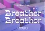 Breather Modern Display Typeface Font