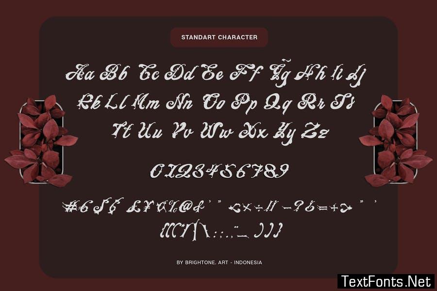 BRESTYAN ELLENOIR - Vintage Lettering Font