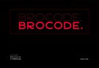Brocode Display Typeface Font