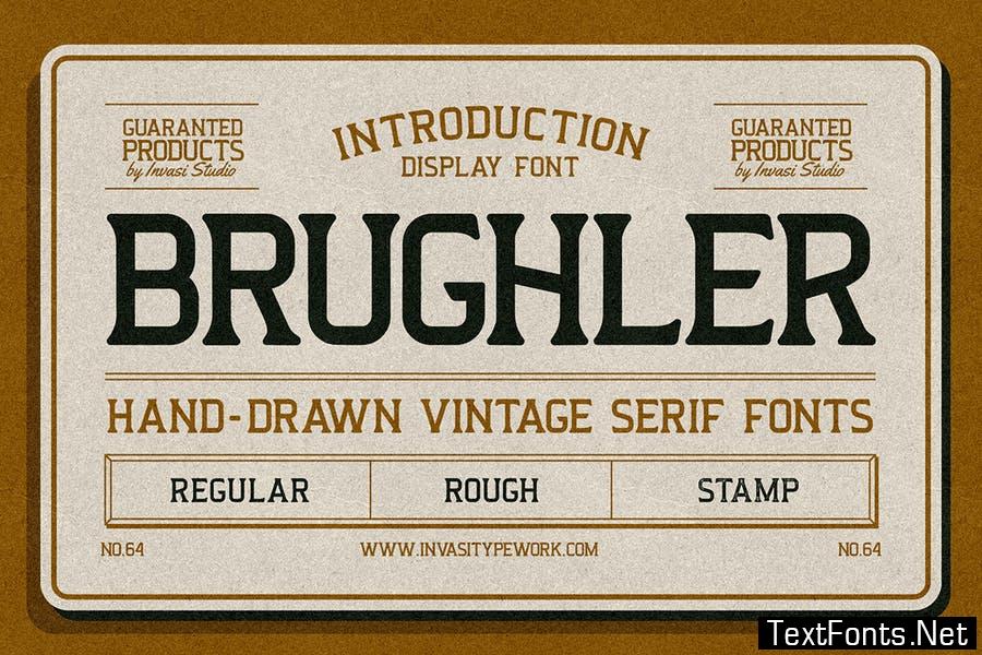 Brughler - Vintage Serif Display Font