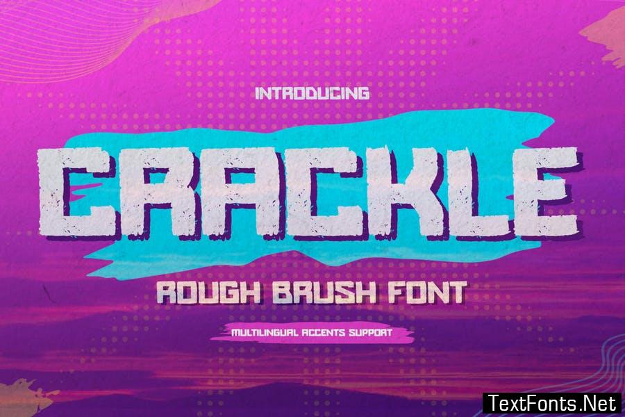 CRACKLE - Rough Brush Font