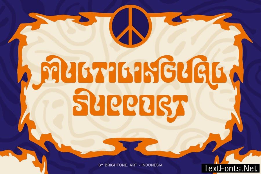 Curly Sweet - Psychedelic Style Font