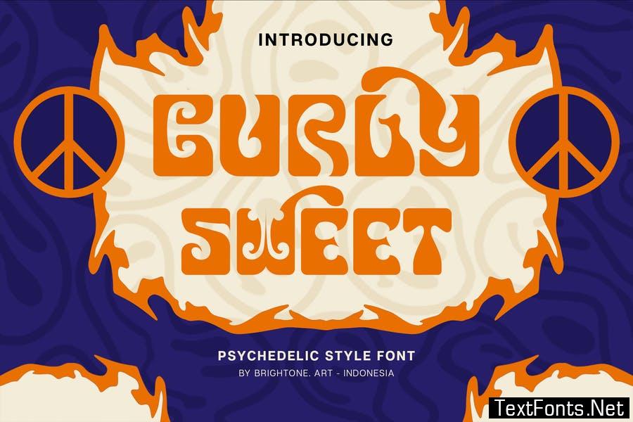 Curly Sweet - Psychedelic Style Font