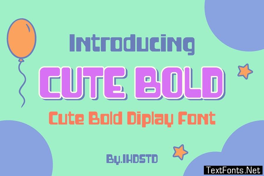 Cute Bold Display Font