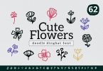 Cute Flowers Dingbat Font