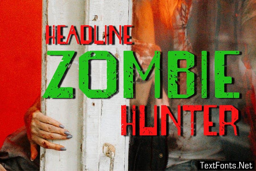 Dead zombies Display typeface Font
