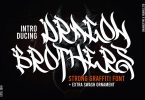 Dragon Brothers - Strong Graffiti Font