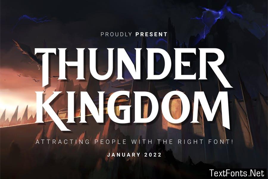 DS Thunder Kingdom - Elegant Typeface Font