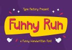 Funny Run - A Funny Handwritten Font
