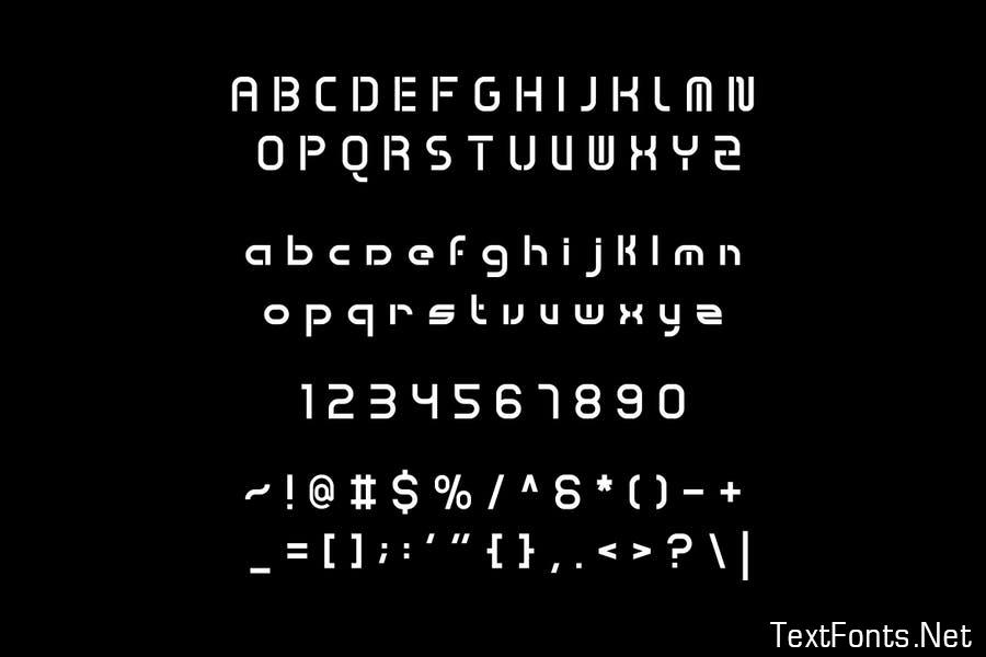 Gedang Goreng Futuristic Serif Font