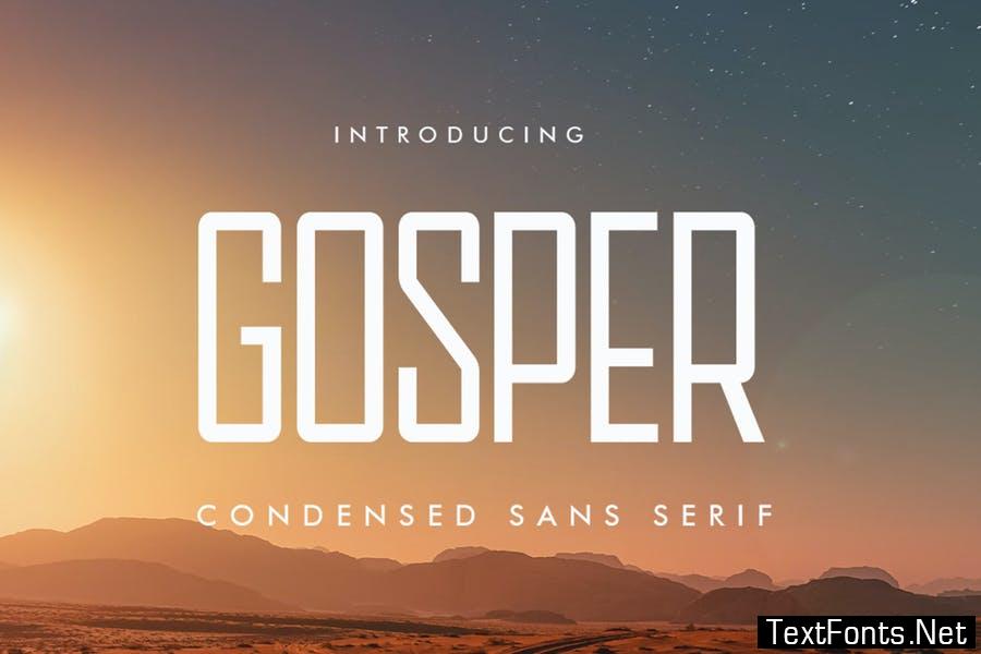 Gosper - Modern Sans Serif Font