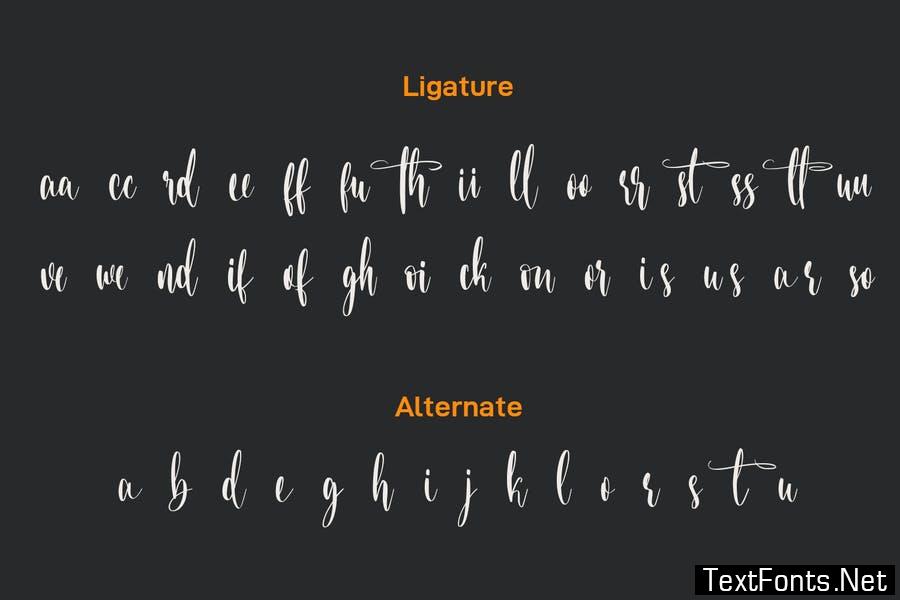 Hearthaliso Elegant Script Font