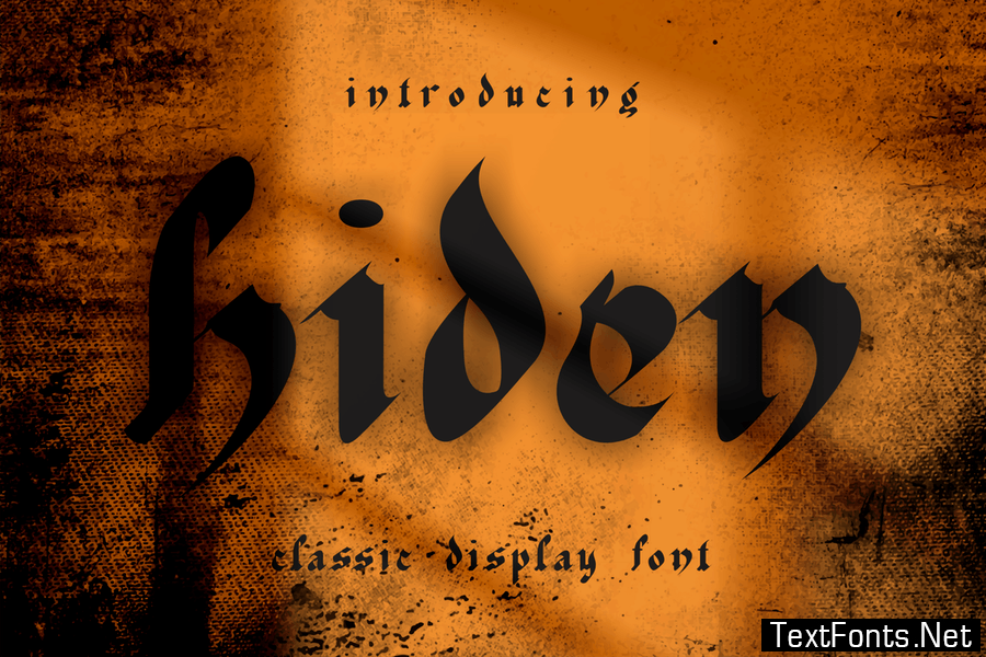 Hiden - Display Font