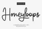 Honeyloops Handwritten Cursive Script Font