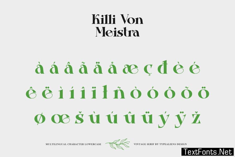 Killi Von Meistra Font