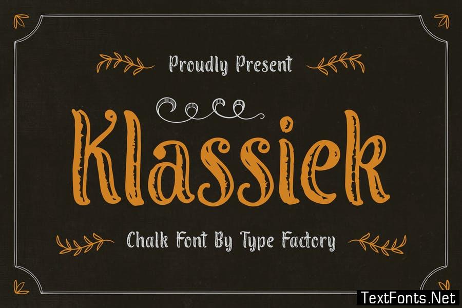Klassiek – Chalk Font