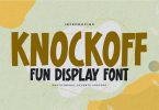 Knockoff - Fun Display Font