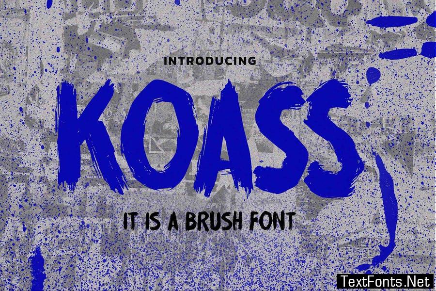 KOASS - It Is a Brush Font