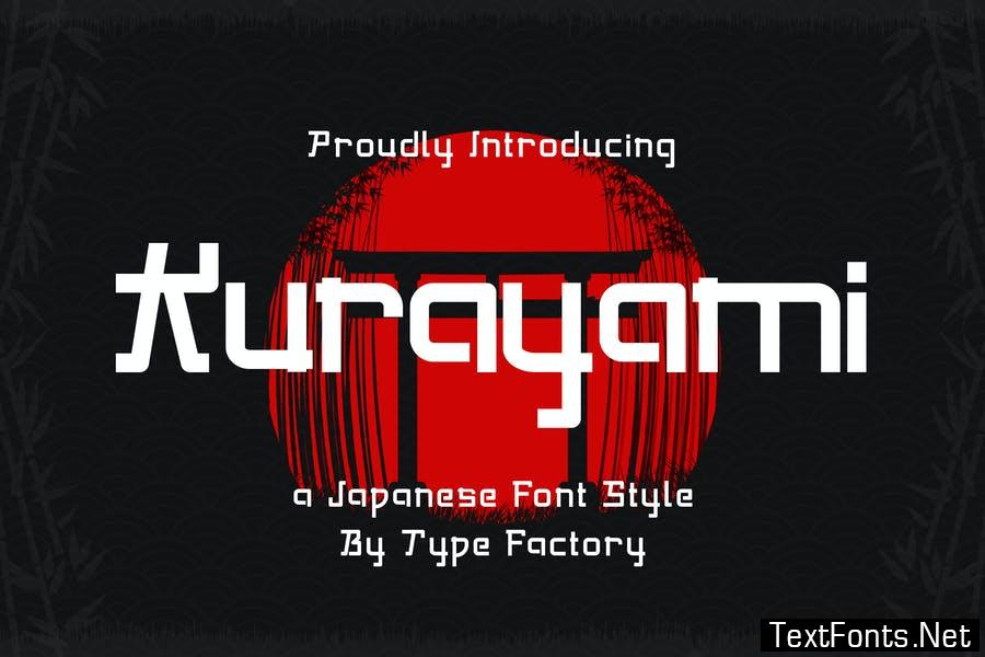 Kurayami – Japanese Font Style Font