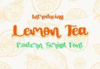 Lemon Tea Modern Script Font