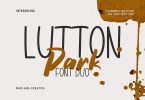 Lutton Park Script Sans Font Duo