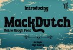 MackDutch - Rough decorative font