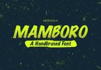 Mamboro - Handbrushed Typeface Font