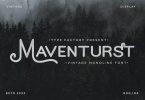 Maventurst - Vintage Monoline Font