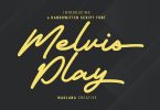 Melvio Play Signature Script Font
